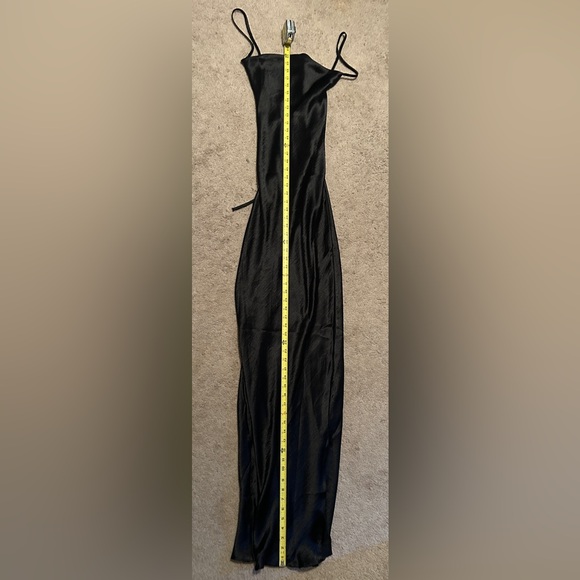 Cami Maxi Slip Dress w Lace Up Back - Picture 4 of 4